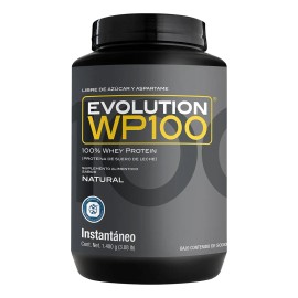 Evolution Wp100 Proteína de Suero de Leche, 0 Carbs Y 0 Grasas, Bote Natural De 1400g