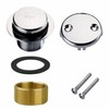 Chrome Bathtub Drain Tip-Toe Two-Hole,Welsan Tub Drain Trim Set Conversion