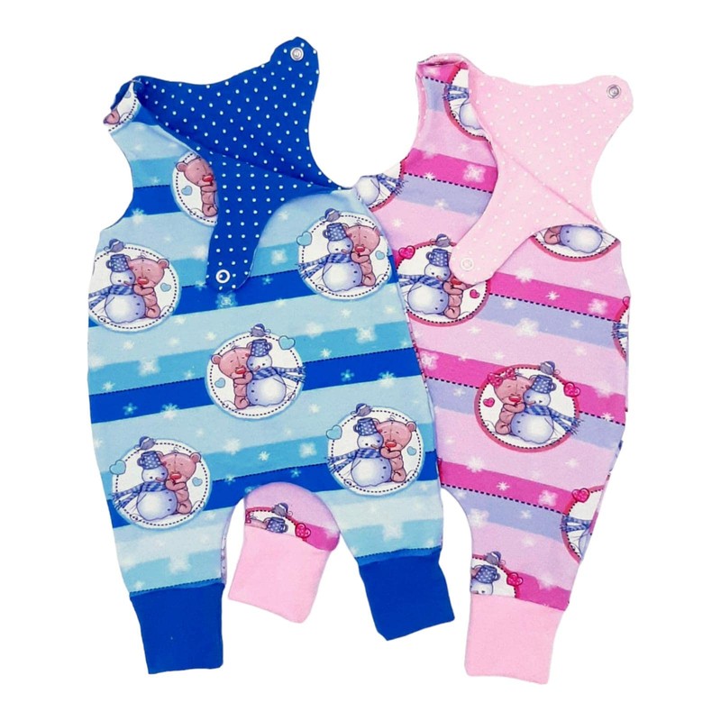 SCHNEEMANN blau Strampler Winter (92)