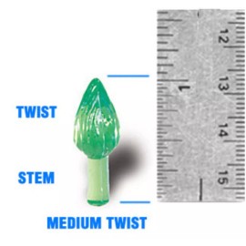 Ceramic Christmas Tree Lights 100 Medium Clear Twist Lights Bulbs