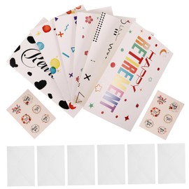 DOITOOL Colorful Greeting Cards with Envelopes Party Supply for Expressing Heartfelt Wishes and Celebrating Retirement Occasions