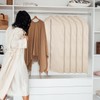 5 Packs Cotton Garment Bag for Hanging Clothes, 40" Breathable