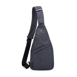 Lcpadri Anti Theft Crossbody Bag, Sling Bag Lightweight Chest Shoulder Backpack with 5 Pockets Adjustable Strap for Outdoor Sport Travel Hiking