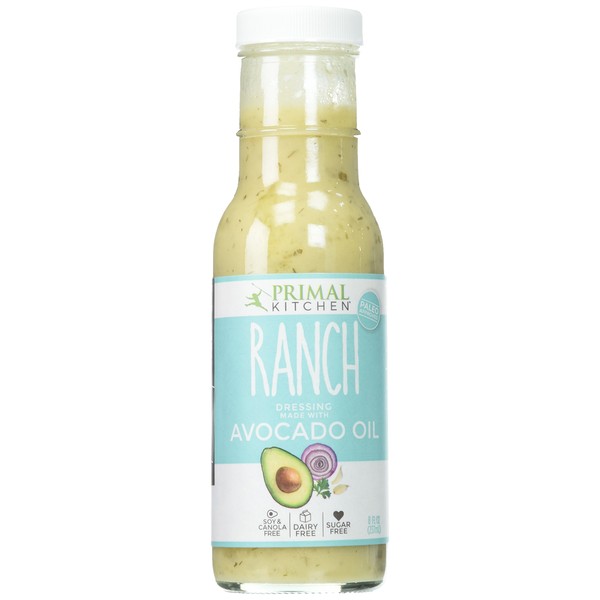 Primal Kitchen Dressing Ranch Avocado Oil, 8 Fl Oz (Pack of 6)