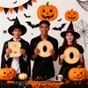 5Pcs BOO Halloween Charcuterie Board Set, Bamboo Wood Serving Tray