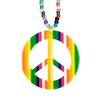 Boland 64503 - Hippie Necklace, One Size, Multicoloured Bead Chain,
