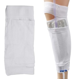 Catheter Leg Bag Holder, Fixation of Catheter Sleeves, Stretchy Leg Bag Holder, Urinary Incontinence Catheter Accessories, Catheter Bag for Urine Drainage Incontinence Urine Bag (M)