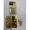 Everbilt Squeak-Free Door Hinge Bright Brass 4" x 5/8" Radius