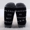 JXGZSO Grandpa Napping Socks Papa Gift Mens Funny Socks Please