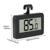4 Pack Digital Refrigerator Thermometer，Mini Refrigerator Fridge Thermometer Digital Freezer