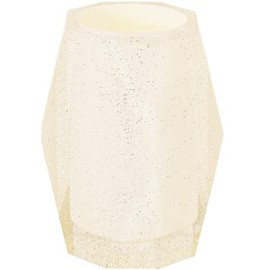 Sparkles Home Luxury Toothbrush Tumbler for Bathroom Elegant Tooth Brush Holder,Hotel Quality Faceted Toothbrush Cup Toothpaste Holder, Powder Room Makeup Brush Cup, Glitter