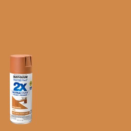 Rust-Oleum 267118 Painter's Touch 2X Ultra Cover Spray Paint, 12 oz, Satin Warm Caramel