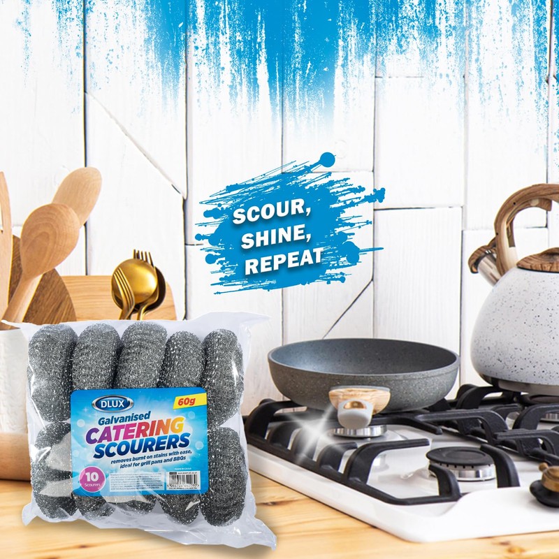 Zale Yardley, Galvanised Scourers – Durable Steel Wool Kitchen Cleaning