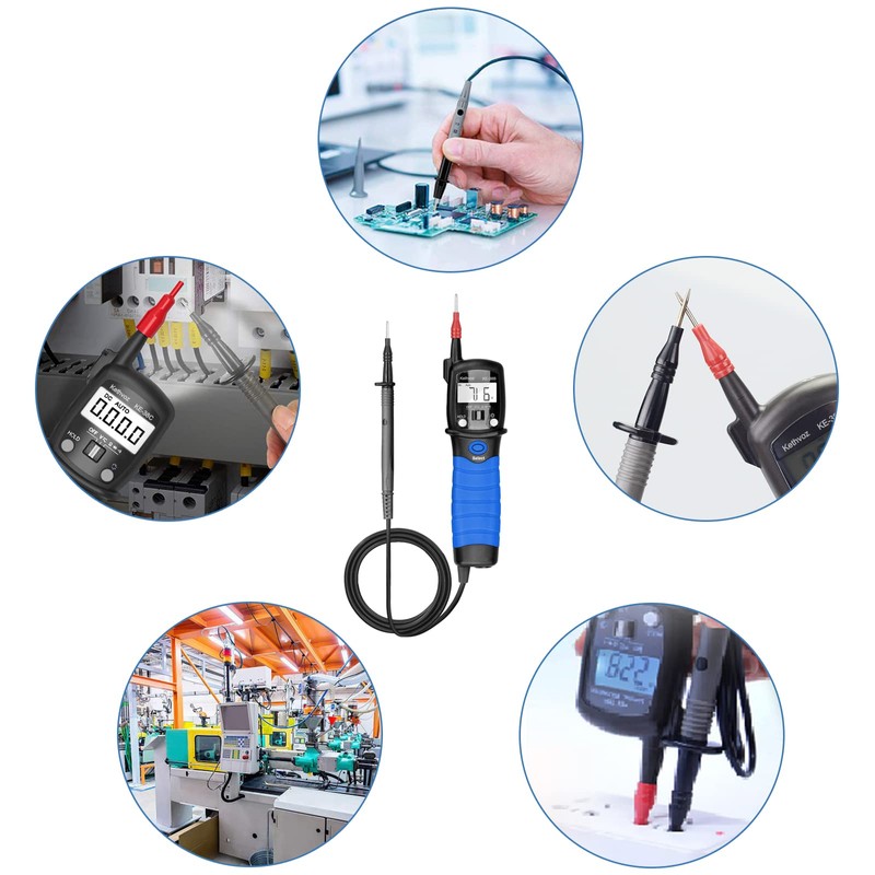 Digital Multimeter Voltage Continuity Meter, Kethvoz Handheld Electrical Tester Pen