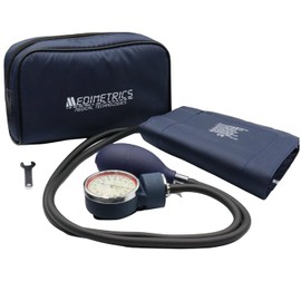 Medimetrics Baumanómetro Aneroide Doble Manguera Presión Arterial Brazo 5880-C2V1 Color Azul