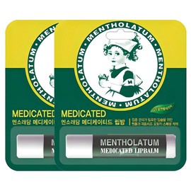 Mentholatum Acnes Medi KT Lip Balm, Menthol, 3.5g, 2 pcs / 멘소래담 아크네스 메디 케이티 립밤, 멘톨, 3.5g, 2개