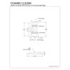 Kingston Brass CC44458XK 5/8-Inch OD X 1/2-Inch OD Comp Quarter-Turn