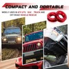 Otoolling 2 Pcs Winch Snatch Recovery Ring 66, 000 Lbs