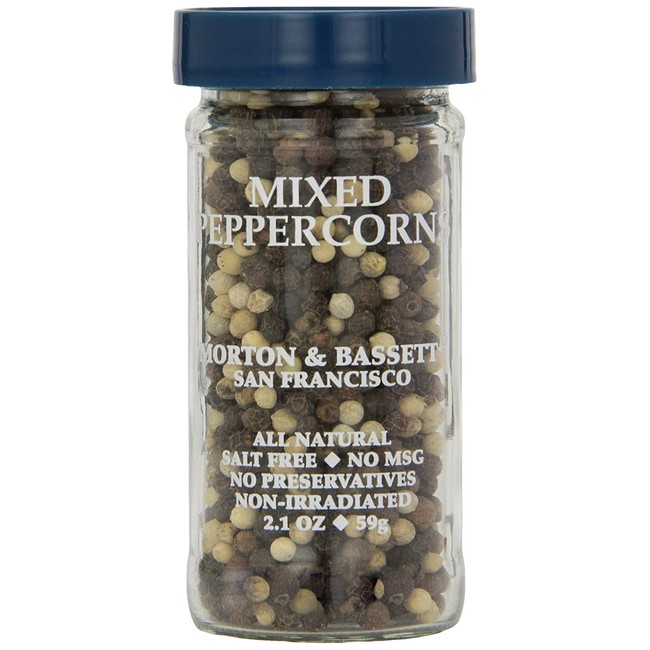 Morton & Bassett Mixed Peppercorns, 2.1-Ounce Jars (Pack of 3)