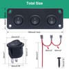 RUNCCI-YUN 2 x Switch Panel 12 V, Car Switch 12