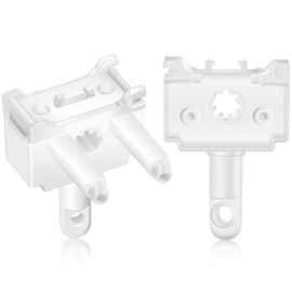 Vercraft 2 Pcs Vertical Blind Wand Control Replacement Vertical Blinds Repair Accessories White Window Blinds Replacement Parts