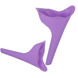 VJK 2Pack Female Urination Device, Female Urinal Silicone Funnel Urine Cups Portable Urinal for Women Standing Up to Pee Funnel Reusable Women Pee Funnel, Camping,Outdoor,Travel, Activities
