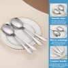 Serving Spoons Pack of 4, Kyraton Large Solid Serving Spoons