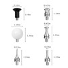 LadyRosian 16PCS Titanium Alloy Tapper Hammer Car Dent Repair Tool