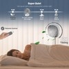 Dhenrio Portable Oscillating Pedestal Fan with Romote, 4 Speed 120°