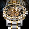 FORSINING Watch for Men, Retro Steampunk Skeleton Mechanical Wrist Watch