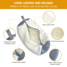 STORMIA-SHOE LAUNDRY BAG-2PCS-ZIP WITH LOCK-SHOE WASHING MACHINE BAG FOR WASHER AND DRYER-DELICATE LAUNDRY BAG-SNEAKER BAG-GYM SHOE BAG-ZIPPER SIDE OPENING-RESUABLE-FOR ALL SHOE SIZES