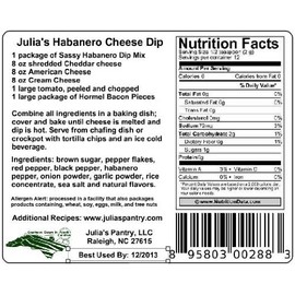 Julia's Sassy Dip Mix Habanero