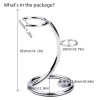 Unbranded Men Shaving Stand Luxury Stainless Steel Storage Display for