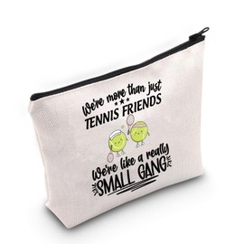 Tennis Makeup Bag Tennis Gifts Tennis Team Gift for Tennis Players Coach Tennis Club Gift for Tennis Lovers (Tennis Friends)