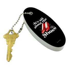 GRAPHICS & MORE The Wizard of Oz All About the Shoes Floating Keychain Oval Foam Fishing Boat Buoy Key Float