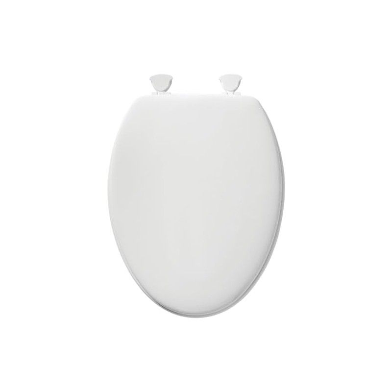 Mayfair 144ECA-000 White Elongated Traditional Wood Toilet Seat