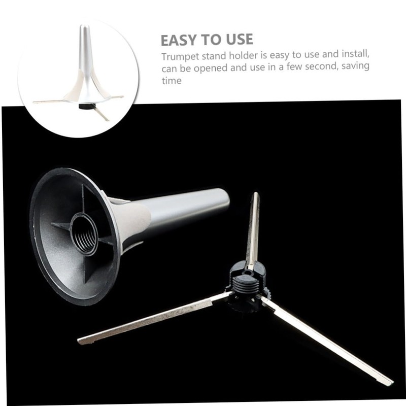 Kisangel Portable Metal Trumpet Stand Holder Lightweight and Support for