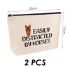 2 Pieces of Printed Storage Bags, Horse Head Printed Bags,
