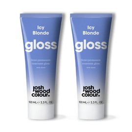 Josh Wood Hair Gloss (Icy Blonde) - Semi-permanent gloss refreshes and conditions hair colour - Removes brassy tones - Lasts up to 6 washes - 100% Vegan - Cream (100ml X 2)