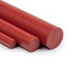 PVC Round Rod, Red, Diameter 40 mm - Plastic Rod