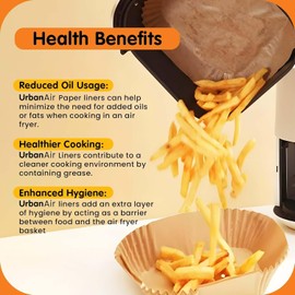 Heavy Duty Air Fryer Paper Liners Disposable, Non-Stick and Non-Leak Parchment Paper, AirFryer Disposable Liners for Air Fryer, Oven, Steamer Pot & Microwave (6.3" Square)