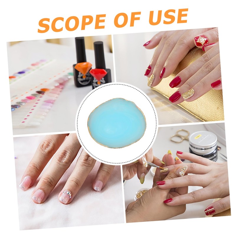 VICASKY 2pcs Resin Nail Art Mixing Palette Color Mixing Pallet