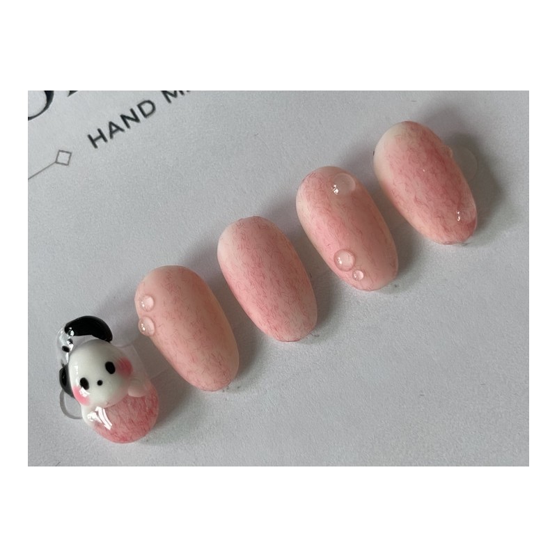 ⭐️ [Dog’s Peach Garden] Peach Nail Tips ⭐️ - Square