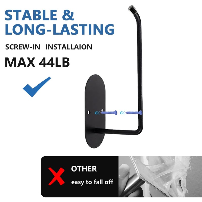 2 pcs Curtain tiebacks Hooks Screw-in, Curtain holdbacks Wall Mounted,