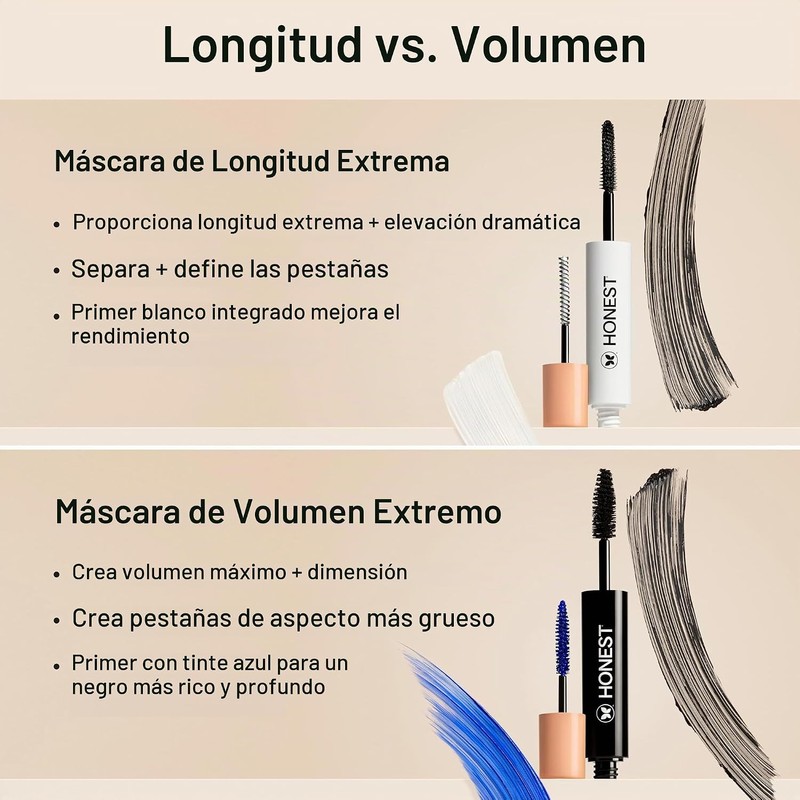 The Honest Company Extreme length mascara y primer, 0.20 Fl