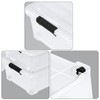Fiazony 25 L Clear Plastic Bins for Under Bed Storage,