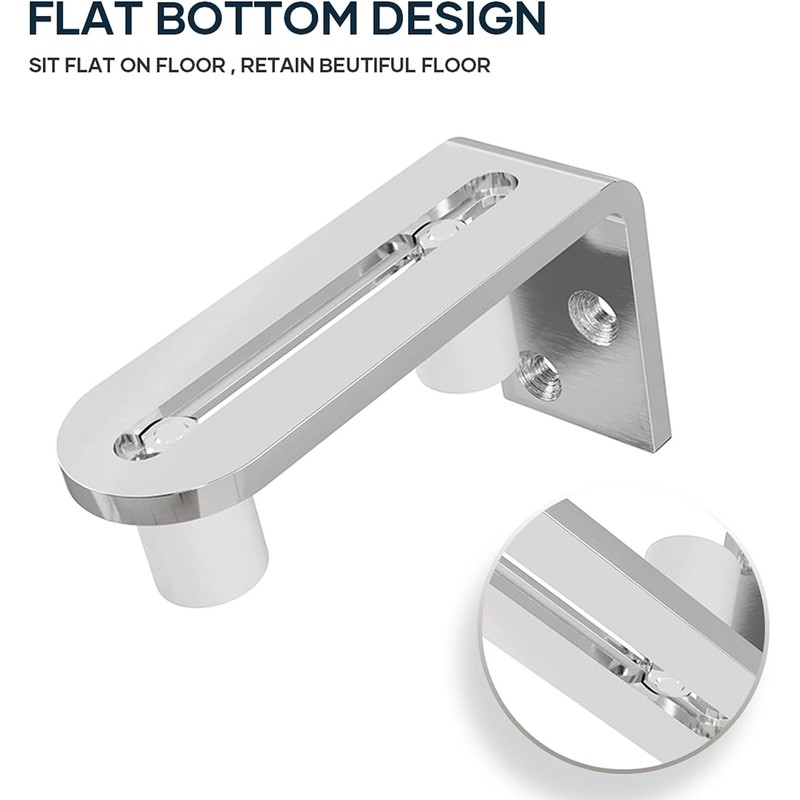 EaseLife Sliding Barn Door Bottom Floor Guide,Ball Bearings Adjustable Stay