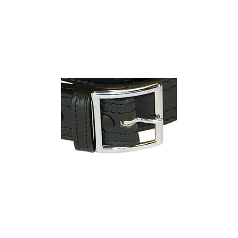 Boston Leather 4 Row Stitch Garrison Belt Plain, Size 40