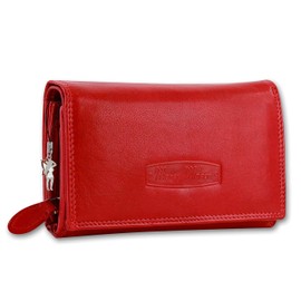 Women's purse from genuine leather Red