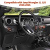 PDKLIN for Jeep JL AC/Radio/Headlight Knob Cover Trim Ring for